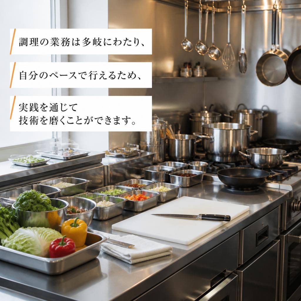 仕事内容の魅力｜調理を楽しむ