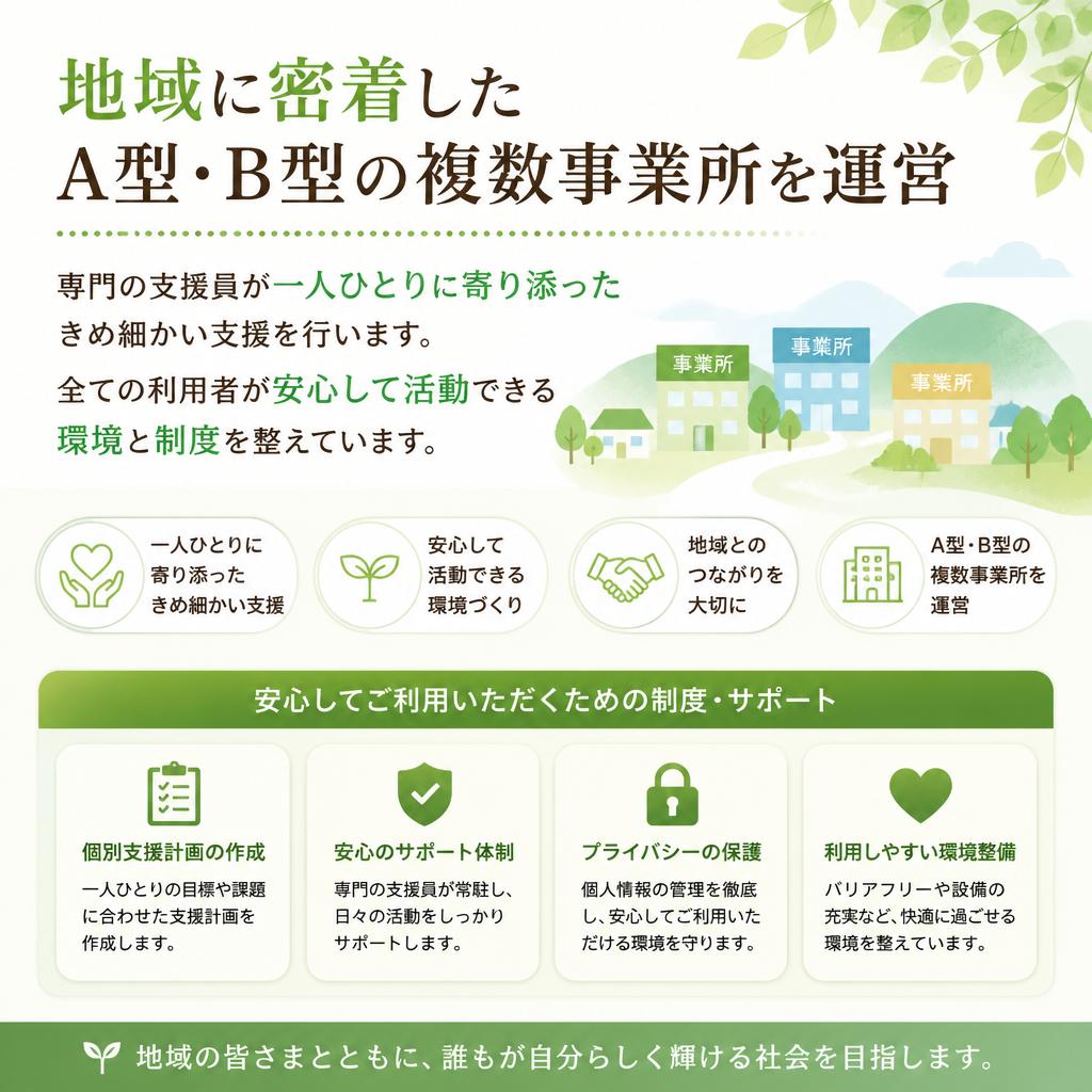 安心の支援体制