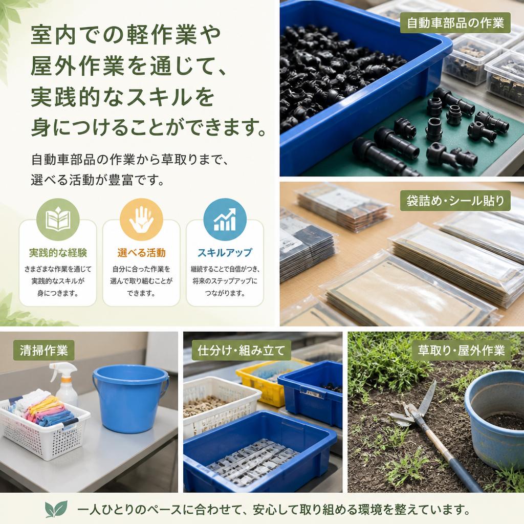 多様な作業内容
